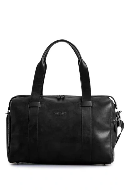 Velez Leather Duffle Bag  Aged Effect In Black