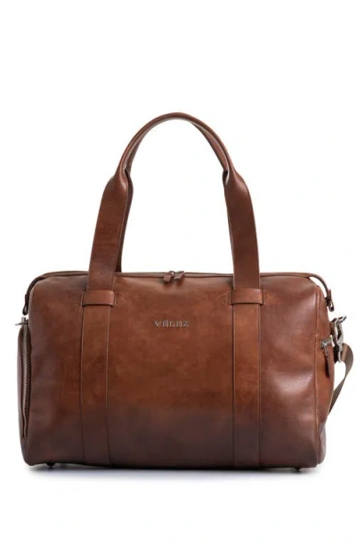 Velez Leather Duffle Bag  Aged Effect In Brown