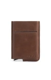 Velez Leather Mini Wallet Document Holde In Brown