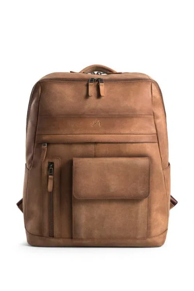 Velez Top Grain Leather Backpack For Men And Women Casual Daypack