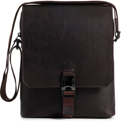 Velez Top Grain Leather Crossbody Bags For Men And Women Shoulder Purse In Brown