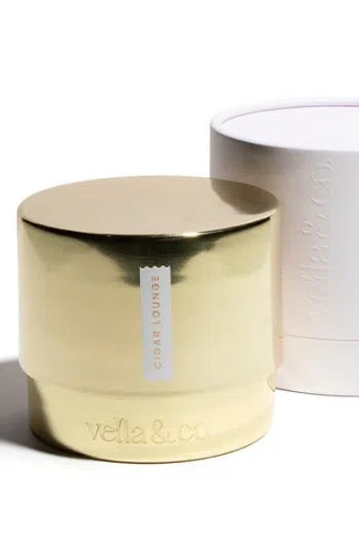 Vella & Co. By Vellabox Single Wick Lidded Jar Scented Candle In Gold