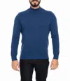 Vella Pais Atlantis Mock Turtleneck Sweater In Blue