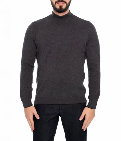 Vella Pais Atlantis Mock Turtleneck Sweater In Grey