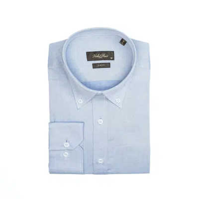 Vella Pais Avalon Slim Fit Cotton Shirt In Blue