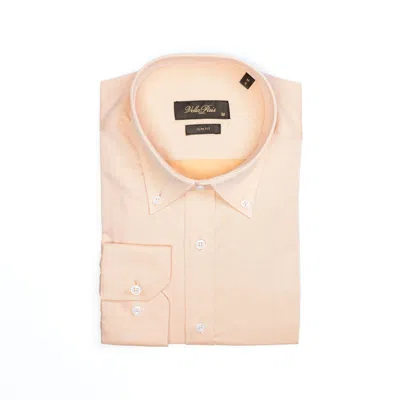 Vella Pais Avalon Slim Fit Cotton Shirt In Orange