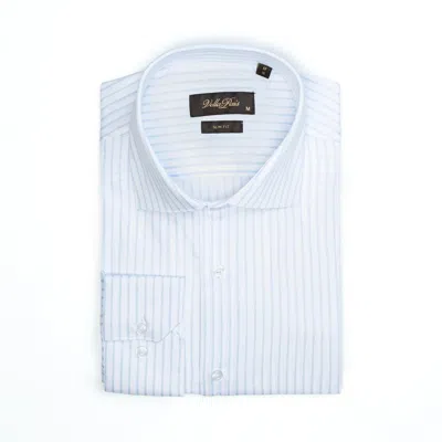 Vella Pais Barkston Slim Fit Cotton Shirt In Blue