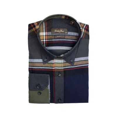 Vella Pais Derico Slim Fit Cotton Shirt In Blue