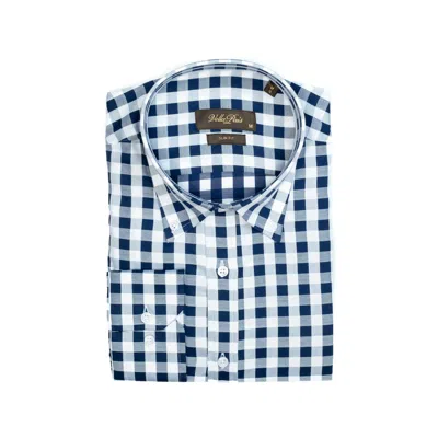 Vella Pais Dunhill Slim Fit Cotton Shirt In Blue