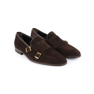 Vella Pais Elmaton Double Monk Loafers In Brown