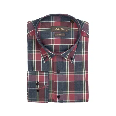Vella Pais Frontier Slim Fit Cotton Shirt In Green