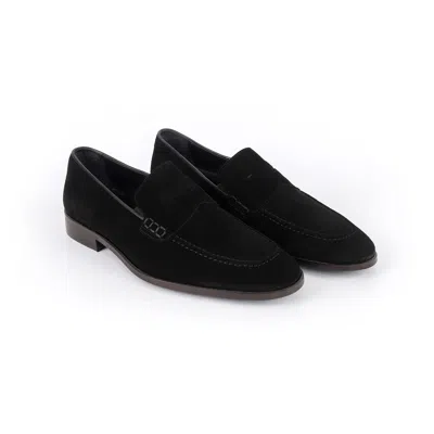 Vella Pais Ganado Penny Loafers In Black