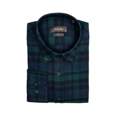 Vella Pais Kingston Slim Fit Cotton Shirt In Green