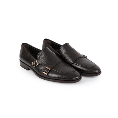 Vella Pais Ledonia Double Monk Loafers In Brown