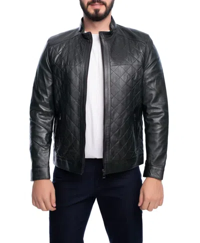Vella Pais Leola Leather Jacket In Green