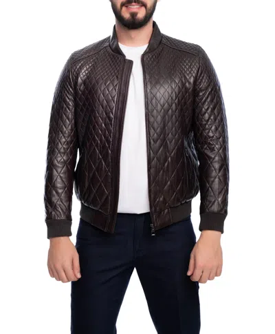 Vella Pais Linden Leather Jacket In Brown