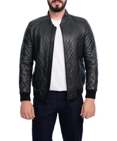 Vella Pais Linden Leather Jacket In Green
