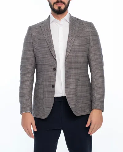 Vella Pais Merci Regular Fit Plaid Sport Coat In Grey