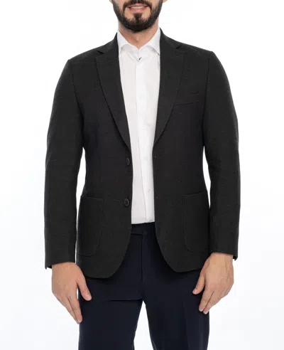 Vella Pais Morris Regular Fit Solid Sport Coat In Black