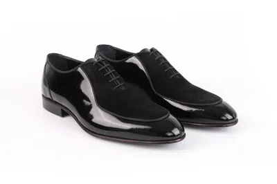 Vella Pais Panola Patent Leather Oxford Dress Shoes In Black