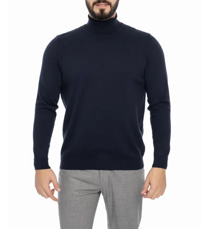 Vella Pais Portland Turtleneck Sweater In Blue