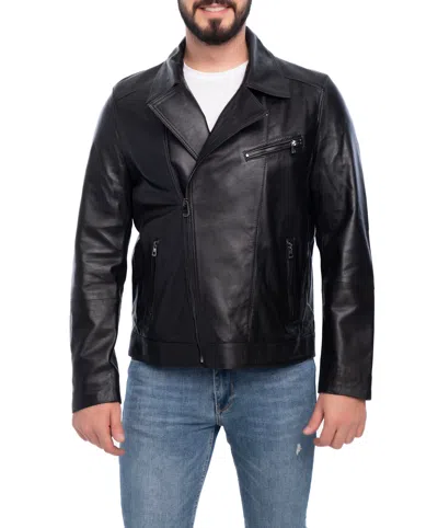 Vella Pais Winston Leather Jacket In Black