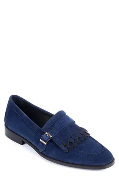 Vellapais Agenta Kiltie Fringe Loafer In Blue