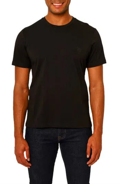 Vellapais Amiens Crewneck Cotton T-shirt In Black