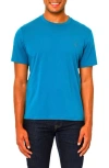 Vellapais Amiens Crewneck Cotton T-shirt In Blue