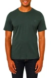 Vellapais Amiens Crewneck Cotton T-shirt In Dark Green