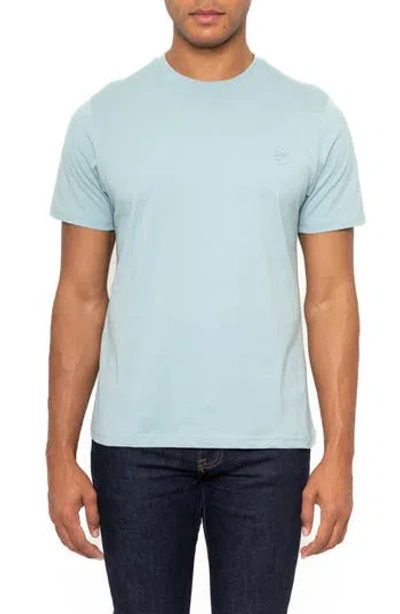 Vellapais Amiens Crewneck Cotton T-shirt In Light Blue