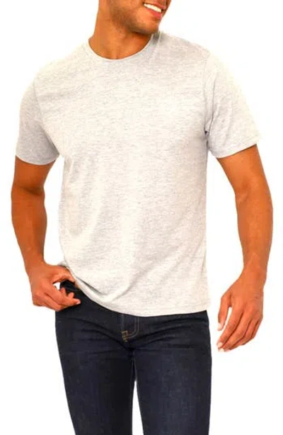Vellapais Amiens Crewneck Cotton T-shirt In Light Grey