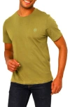 Vellapais Amiens Crewneck Cotton T-shirt In Medium Green
