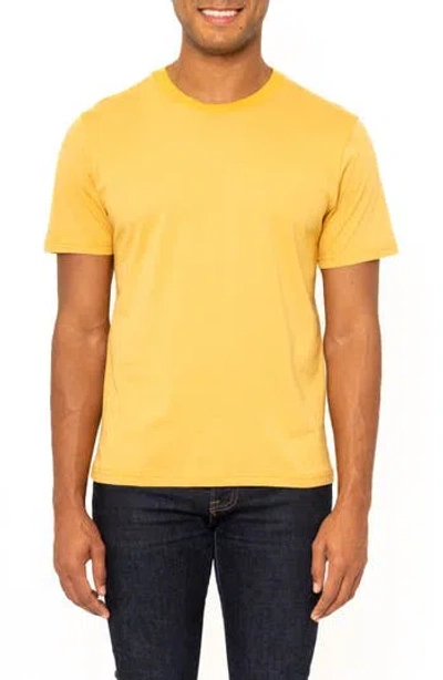 Vellapais Amiens Crewneck Cotton T-shirt In Yellow