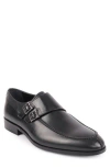 Vellapais Arlington Double Monk Strap Leather Loafer In Black
