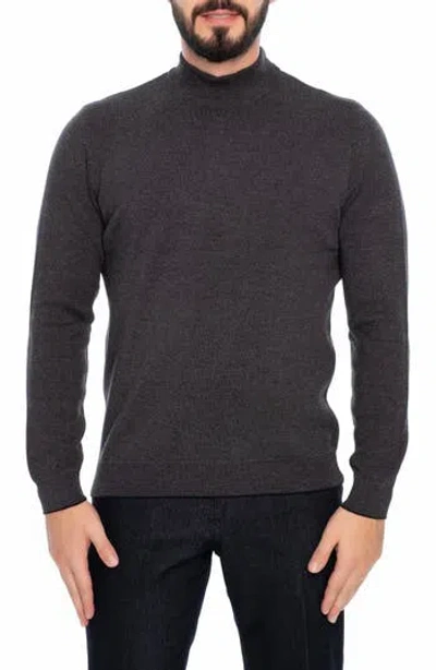Vellapais Atlantis Mock Neck Sweater In Gray