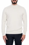 Vellapais Atlantis Mock Neck Sweater In White