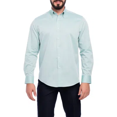 Vellapais Avalon Slim Fit Cotton Dress Shirt In Blue