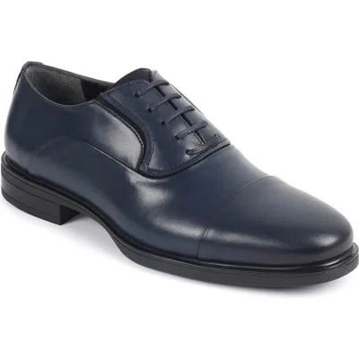Vellapais Babuino Cap Toe Oxford In Blue