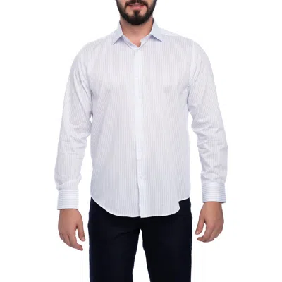Vellapais Barkson Slim Fit Cotton Dress Shirt In Blue