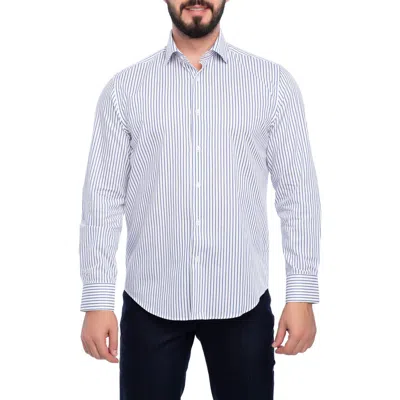 Vellapais Barkson Slim Fit Cotton Dress Shirt In Blue