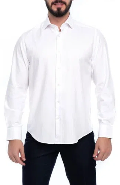 Vellapais Barton Slim Fit Cotton Dress Shirt In White