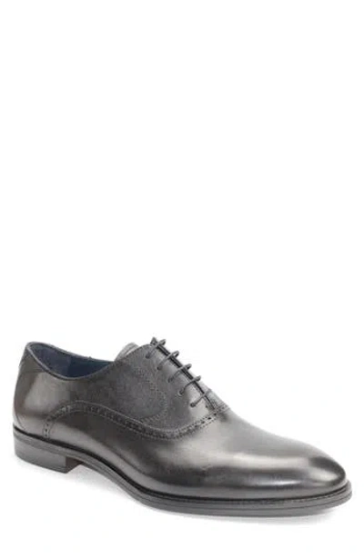 Vellapais Bristol Plain Toe Oxford In Black