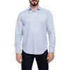 Vellapais Brooklyn Slim Fit Cotton Dress Shirt In Blue