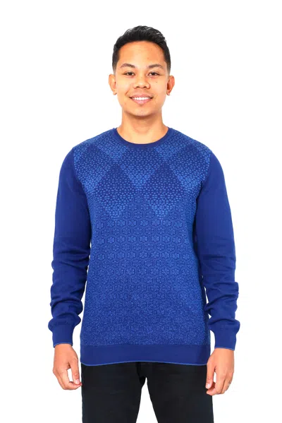 Vellapais Cabra Crew Neck Sweater In Blue