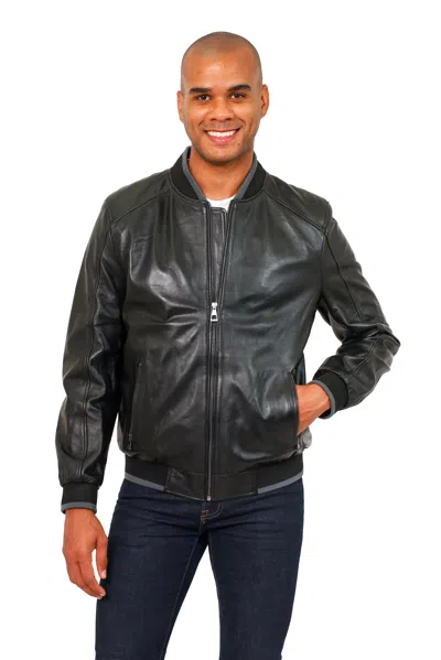 Vellapais Caen Leather Jacket In Black