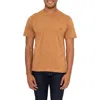 Vellapais Men's Solid Cotton Tee In Medium Brown