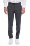 Vellapais Cita Herringbone Straight Leg Pants In Gray