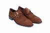 Vellapais Clinton Wingtip Monk Strap In Brown