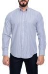 Vellapais Cosmos Slim Fit Cotton Dress Shirt In Blue